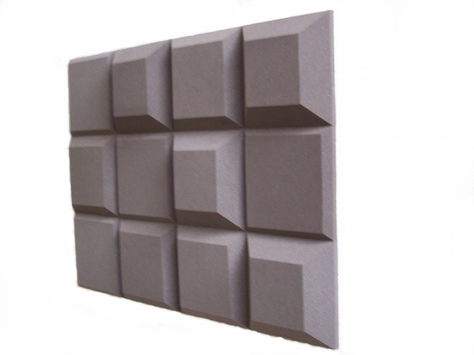 Mixed and matched Tegular sound absorbing tiles