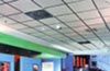 Tilesorption sound absorbing tiles fitted in suspended ceiling
