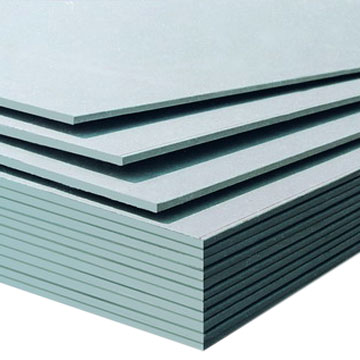 stack of acoustic plasterboard