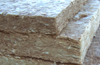 stack of AMW sound absorbing acoustic mineral wool slabs