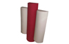 a row of three nested coloured Echo-Stik sound absorbing panels
