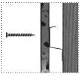 cross-section of normal Resilient Bar System with screw 