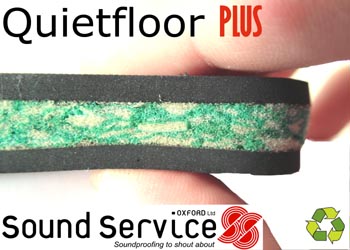 Quietfloor PLUS acoustic carpet underlay for noise reduction under carpets