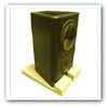 Speaker isolation pads to reduce structure borne sound and increase music enhancement